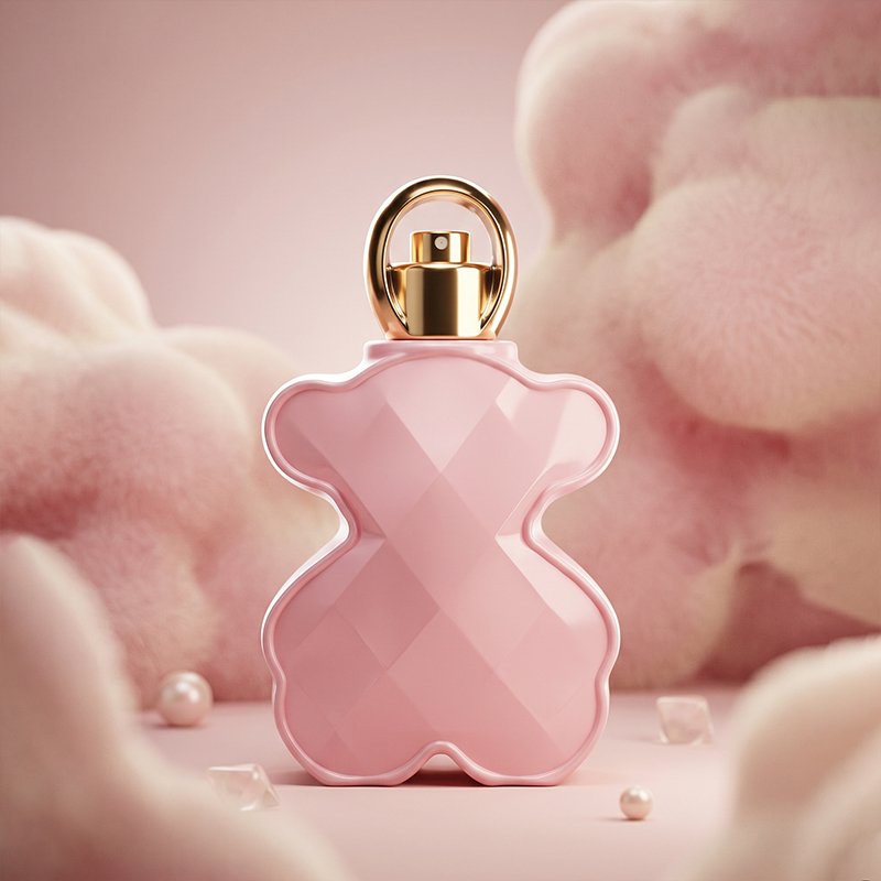 Special Shaped Empty Glass Perfume Bottle With Metal Cap