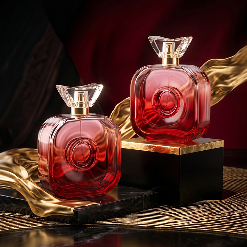 Custom Empty Glass Perfume Spray Bottle Luxury Fragrance Packaging