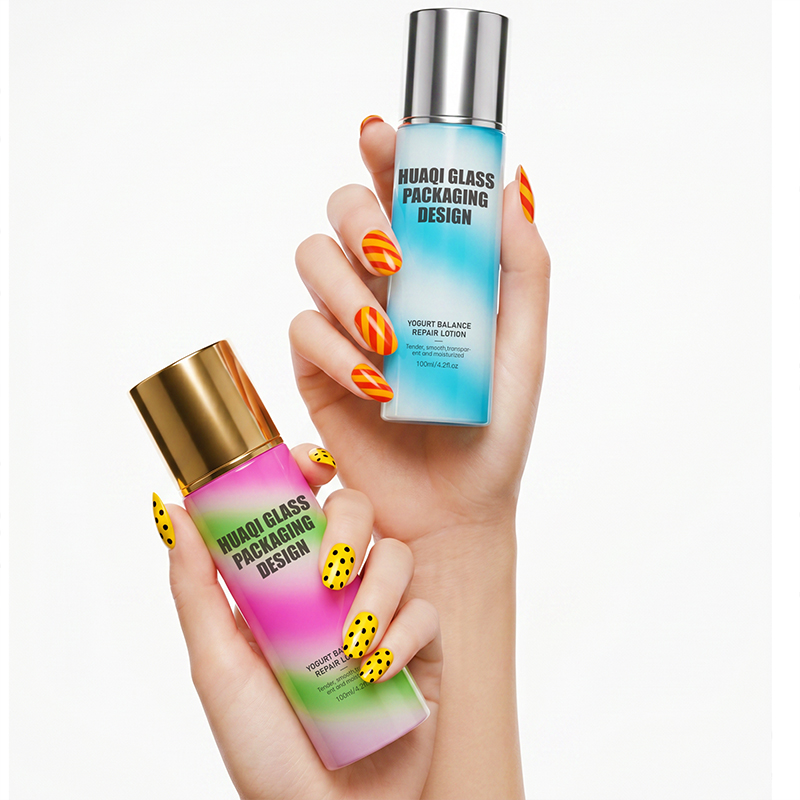 Premium Shimmer Craft Glass Bottle for Skin Care Products