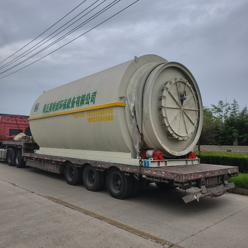 Shangqiu Aotewei Environmental Equipment Ships Pyrolysis Equipment Successfully