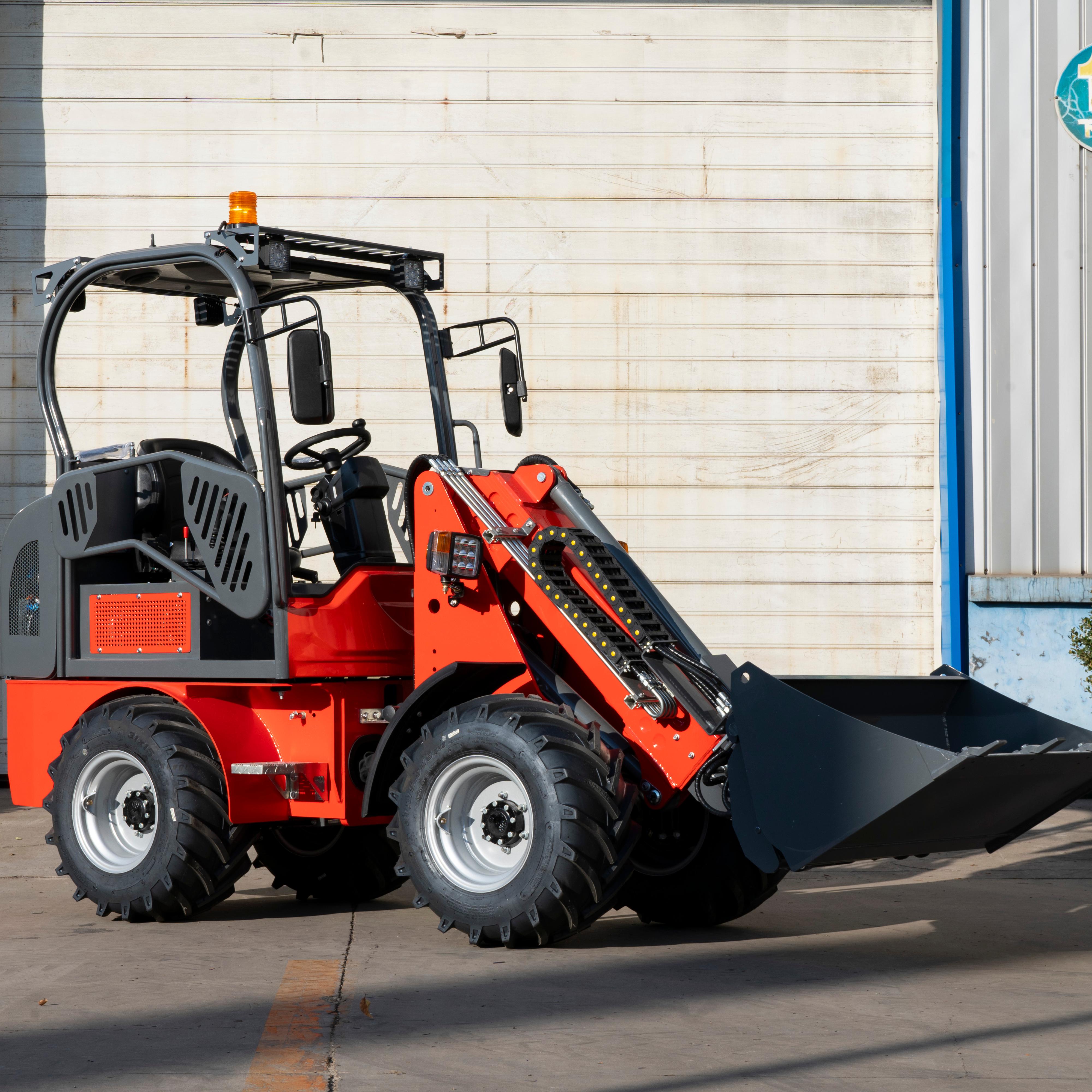 1 Ton Electric Wheel Loader | Efficient Battery-Powered Equipment for Agricultural Operations, Landscaping & Groundwork