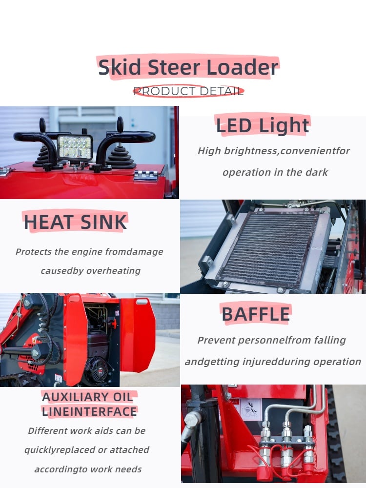 wy320 free shipping multifunctional high quality red 320 cheap price clearance skid steer loader multi functional best efficient sale-0
