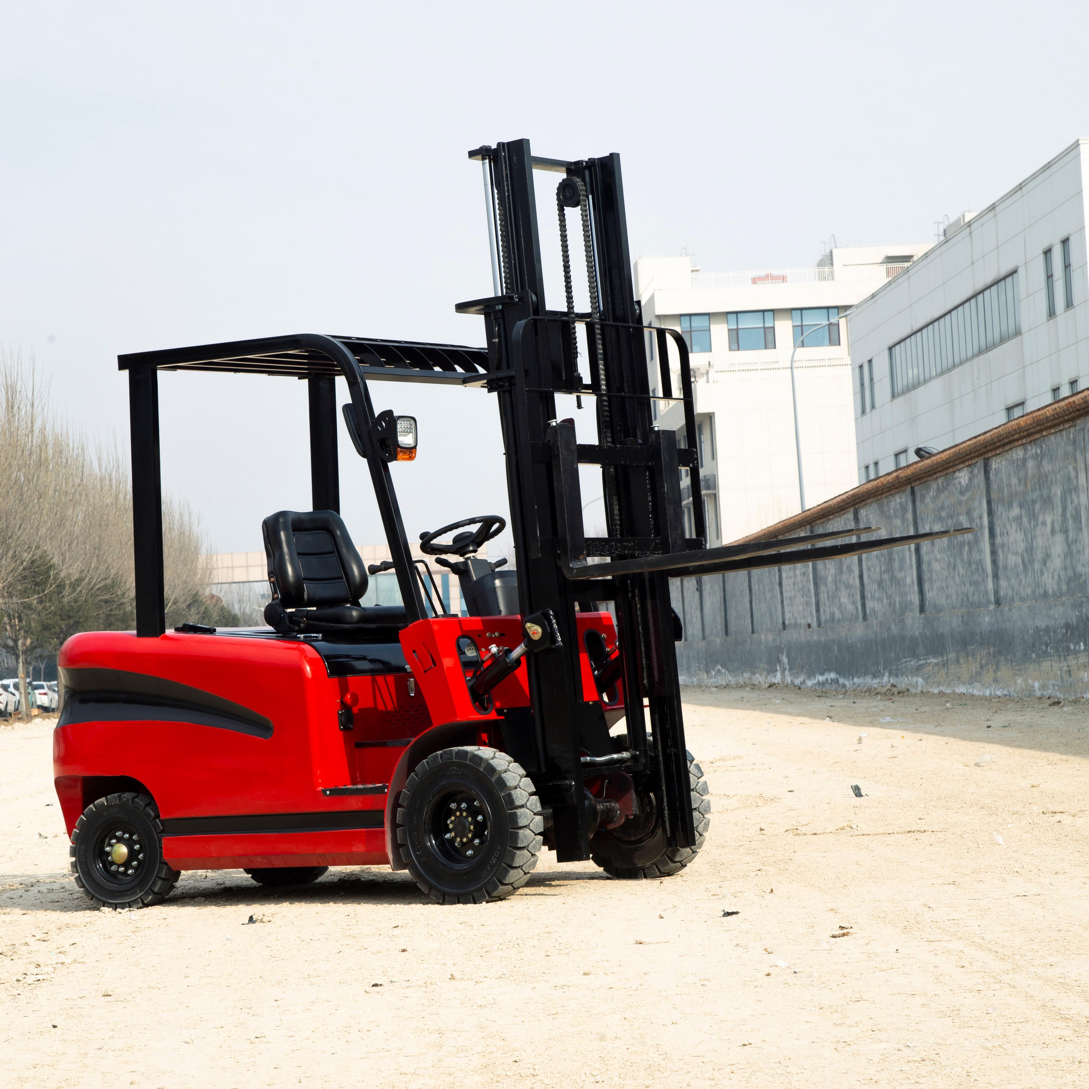 Mini carretilla elevadora eléctrica con batería, carretilla elevadora para manipulación de materiales en almacén, proveedor chino