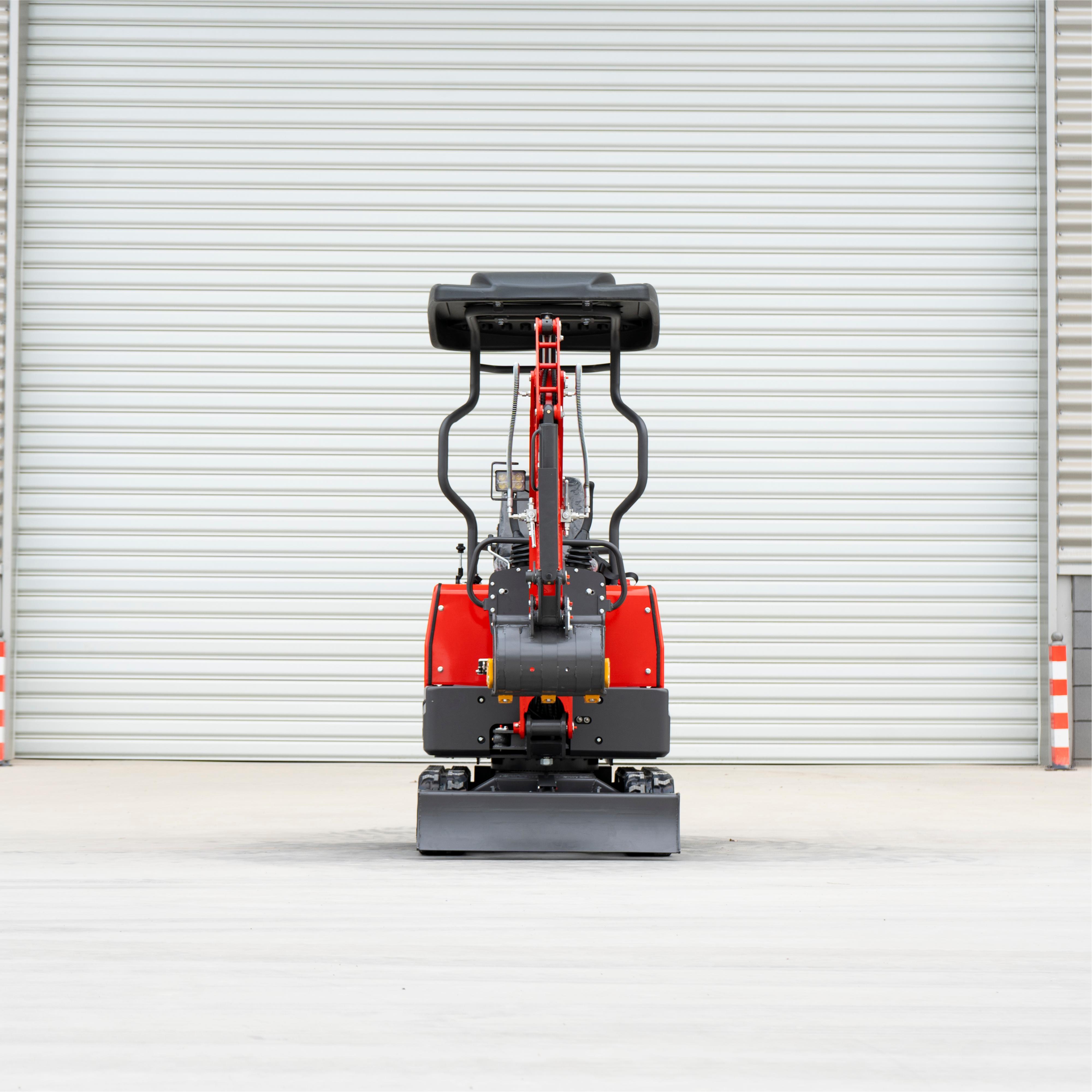 WY12 1.2Ton Best Powerful Excavator with Side Swing Boom Mini Red High Quality Best Efficient Best Sale