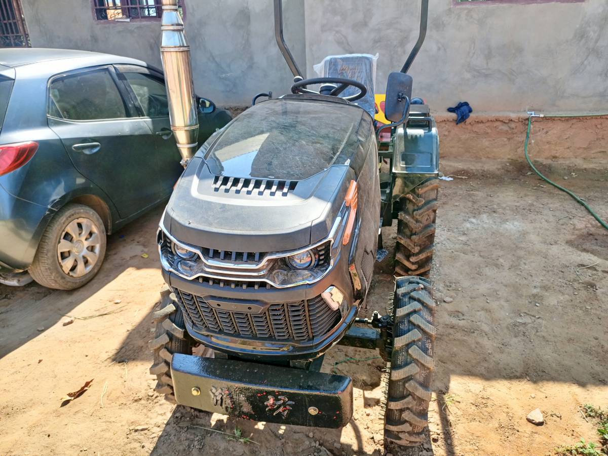 A customer from Congo sent four pictures of tractors
