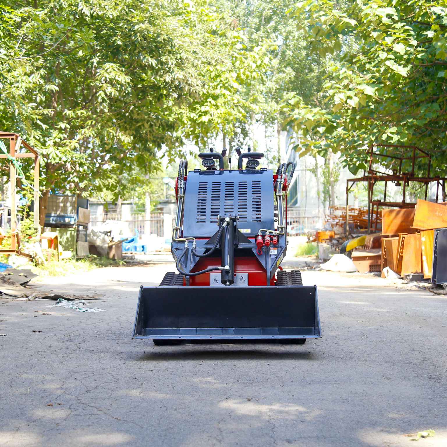 WY380 380 Cheap Price Multi Functional Red Tracked Skid Steer Loader High Quality Good Sale