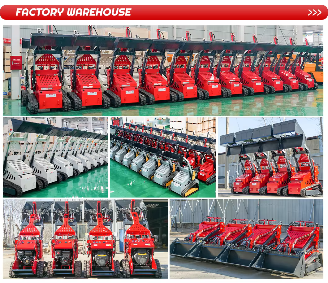 high quality crawler mini skid steer loader low price best efficient high powerful small loader with attachment-6
