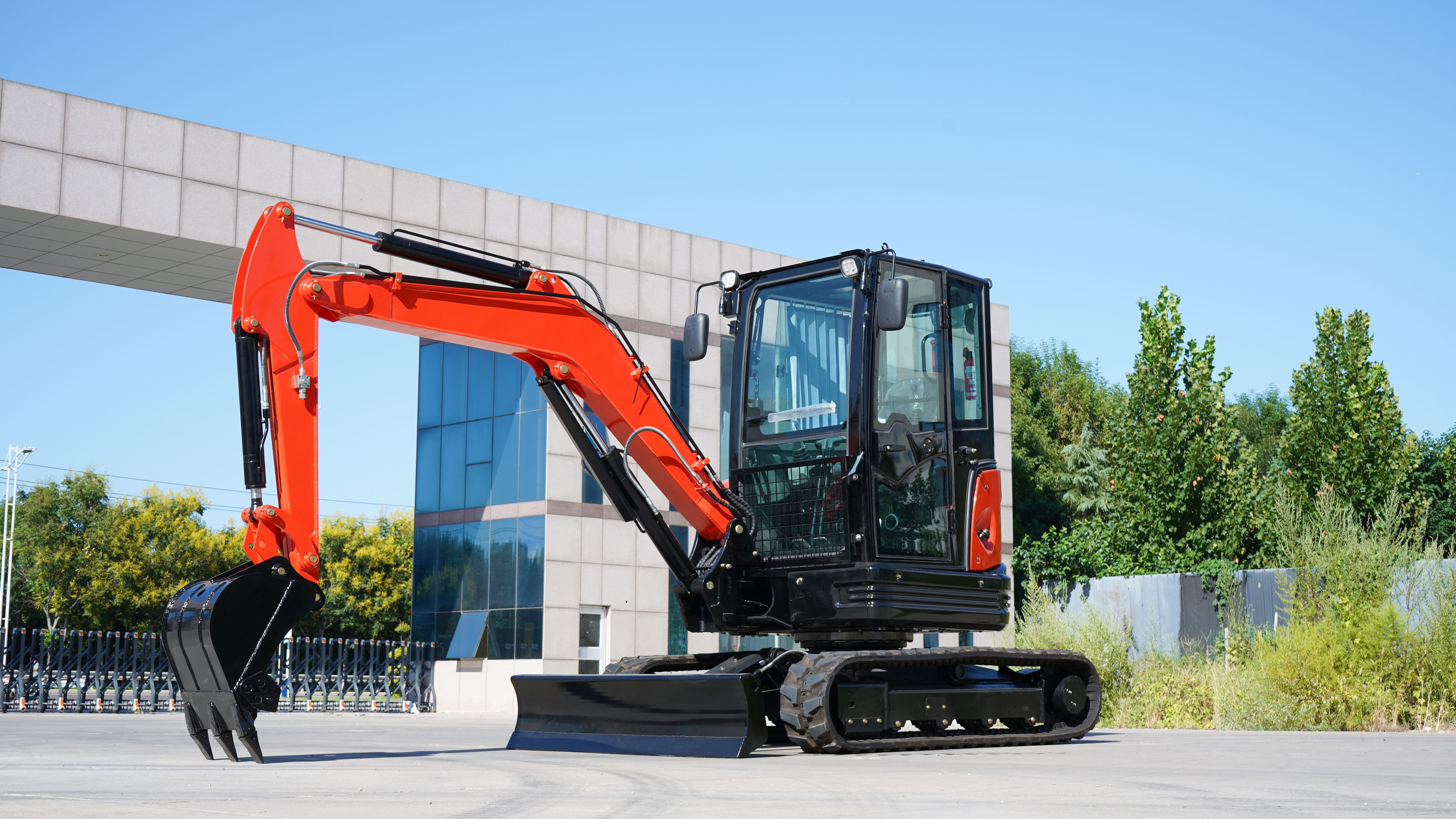 WY35 High Promotional Red Quality Powerful Efficient Offer Upper Arm Lateral Swing 3.5Ton Excavator on Sale