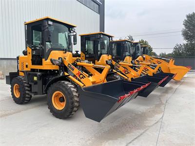 Three customers from different countries ordered diesel loaders