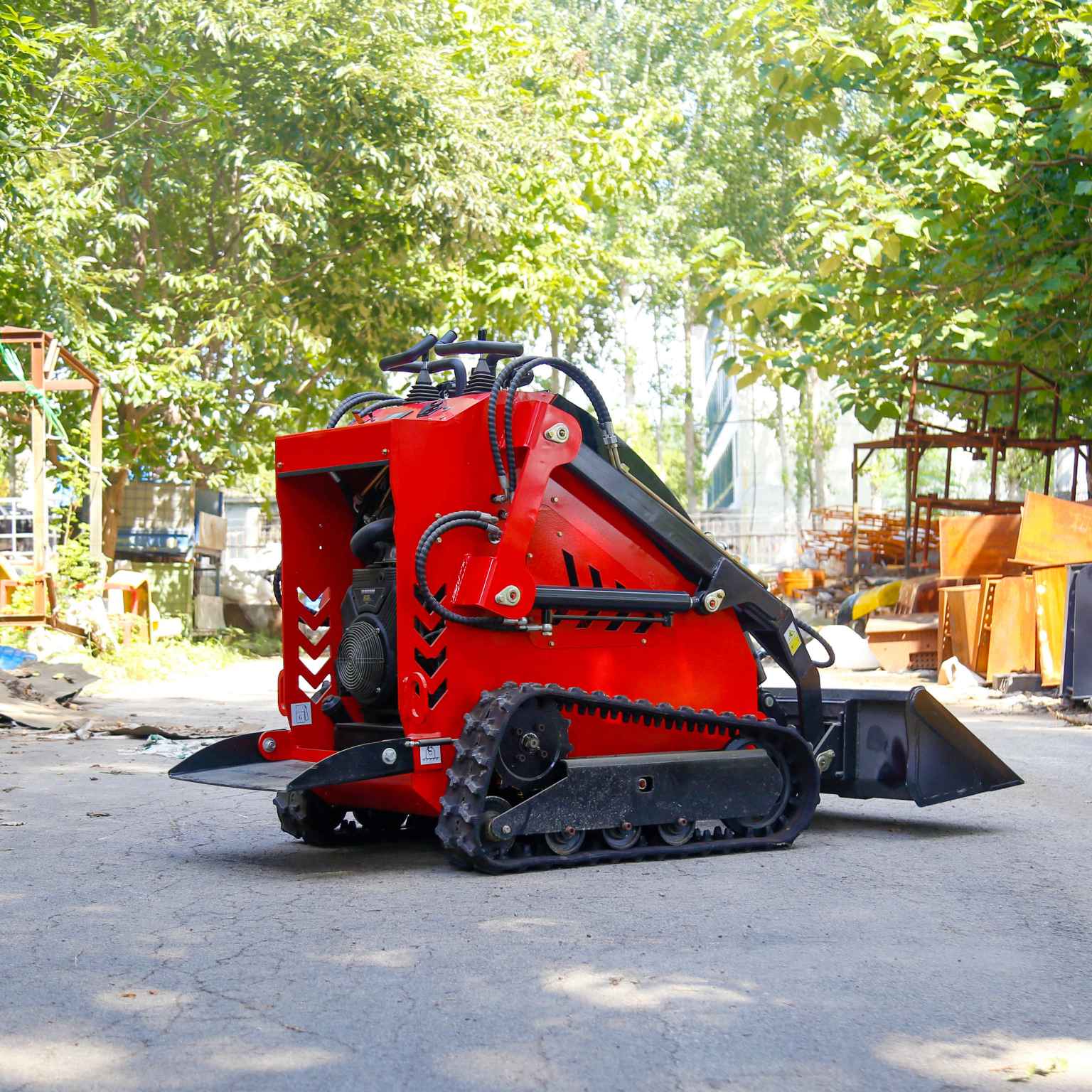 WY380 Best Quality Red Tracked Skid Steer Loader 380 Multi Functional Free Shipping Cheap Price Good Sale