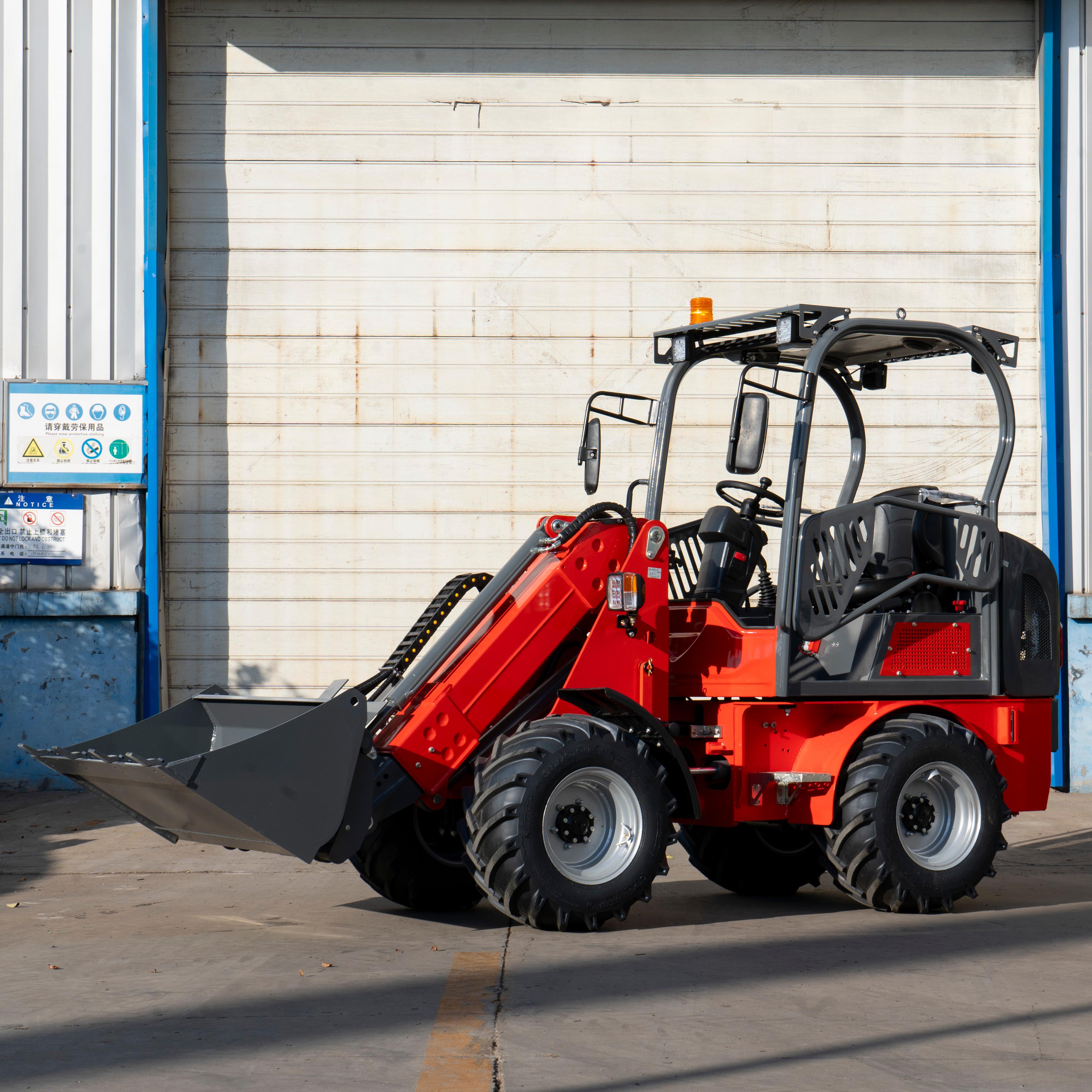 1 Ton Electric Wheel Loader: Compact Electric Loader for Material Handling, Farm & Site Maintenance