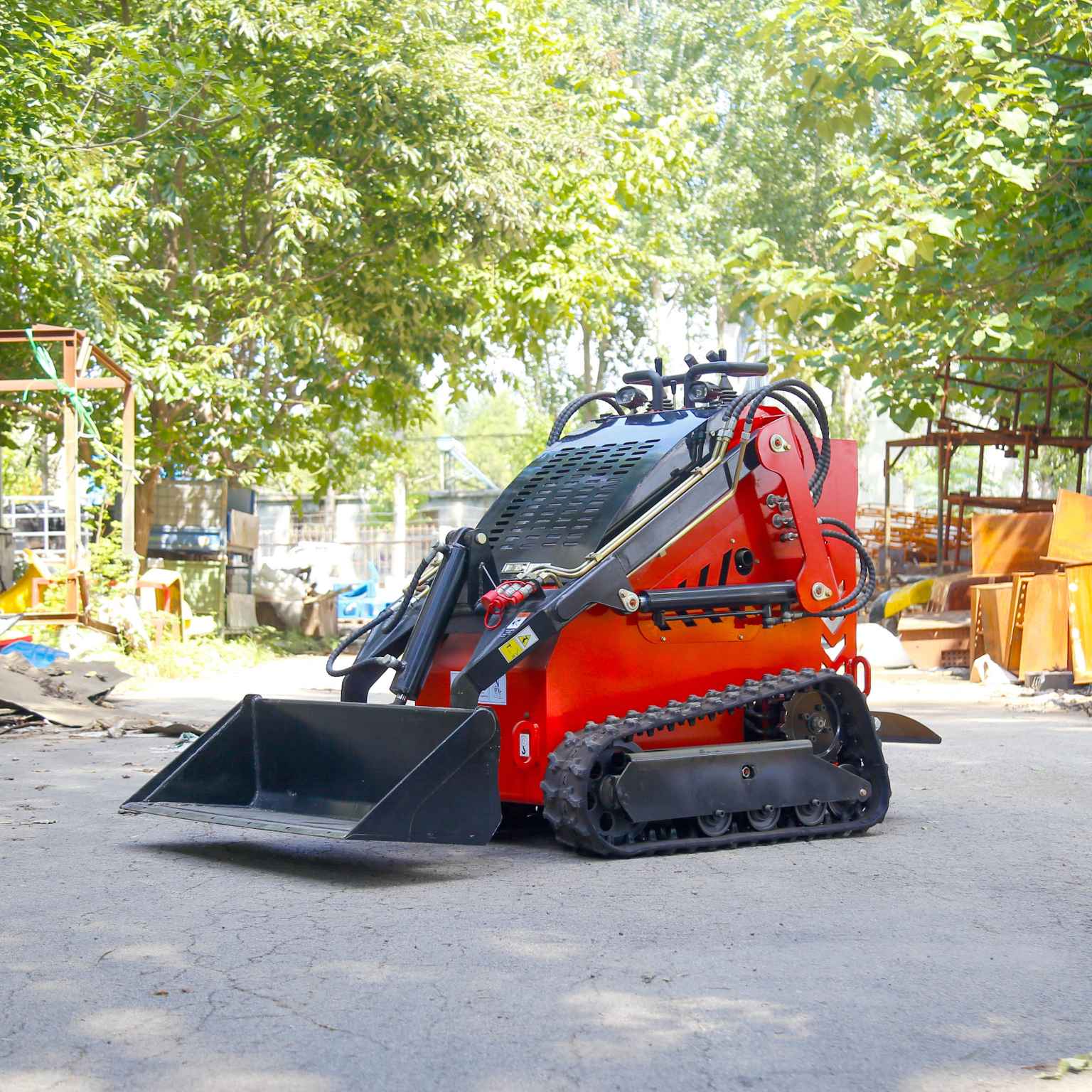 WY380 Best Quality Free Shipping Red Tracked Skid Steer Loader Cheap Price 380 Multi Functional Good Sale