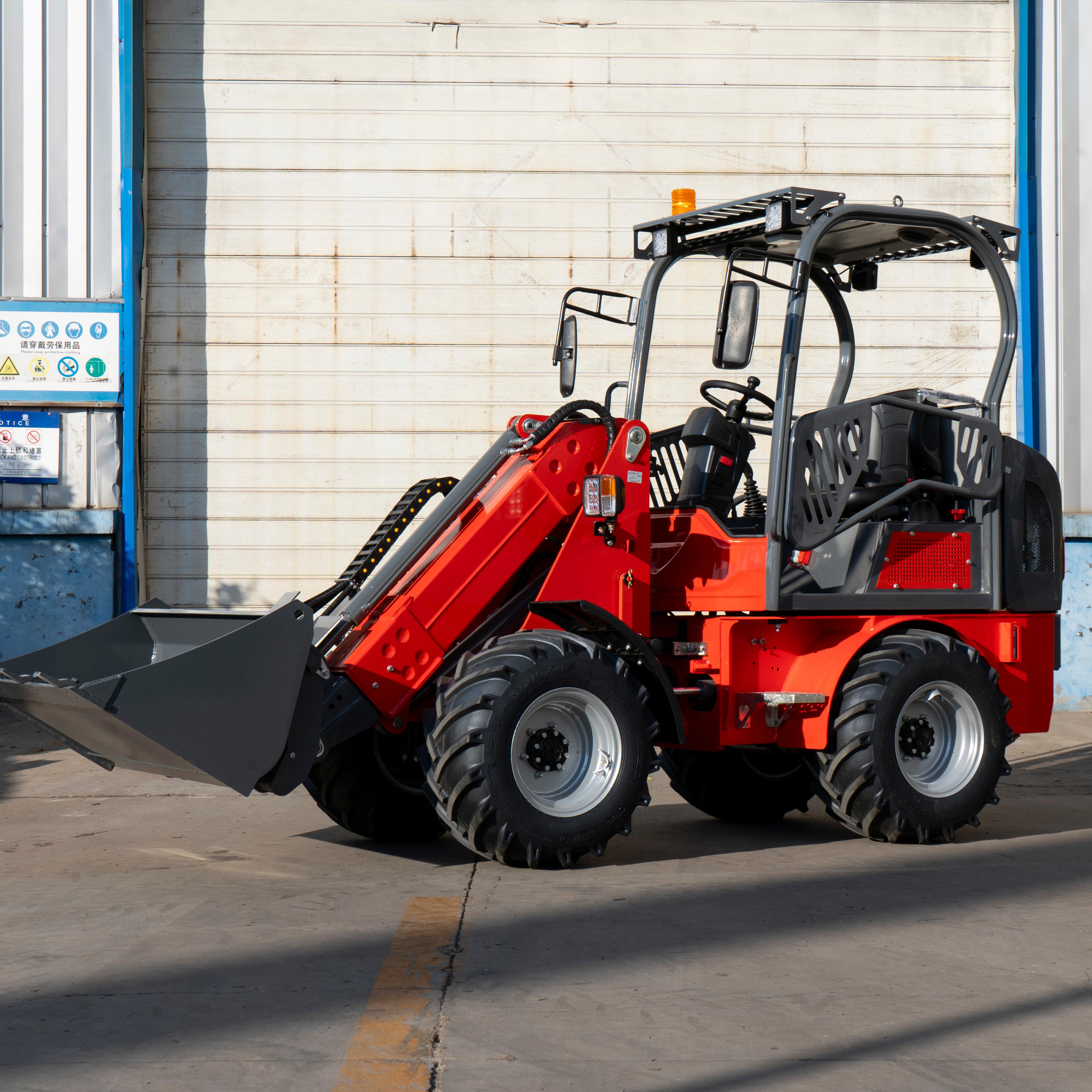 1 Ton Electric Wheel Loader | Compact Battery-Powered Machine for Material Handling, Farmwork & Site Maintenance