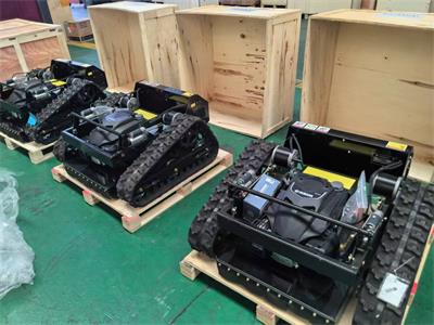 Two lawn mowers were sent to Malaysia and Germany respectively
