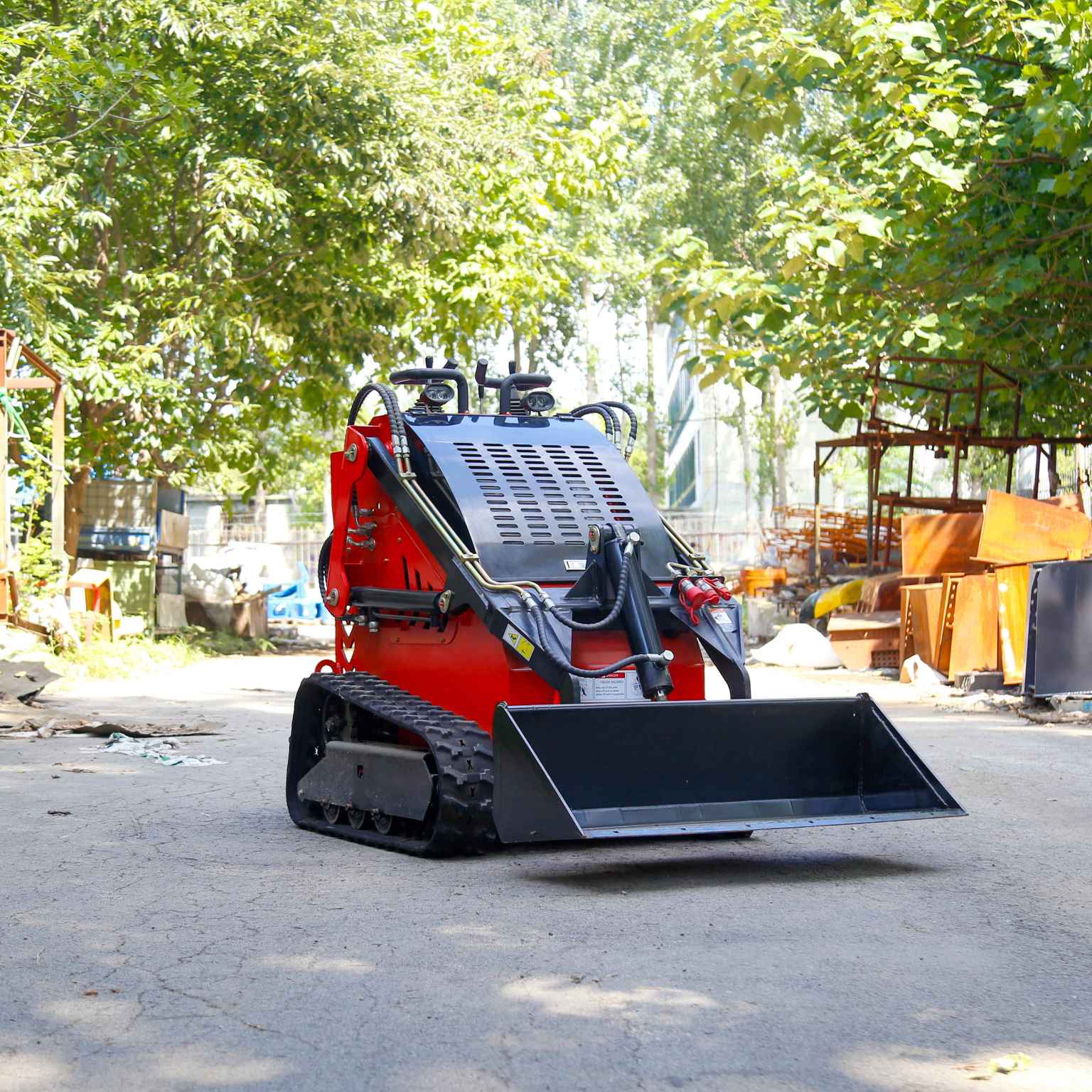 WY380 Red Tracked Skid Steer Loader Cheap Price 380 Multi Functional High Quality Good Sale