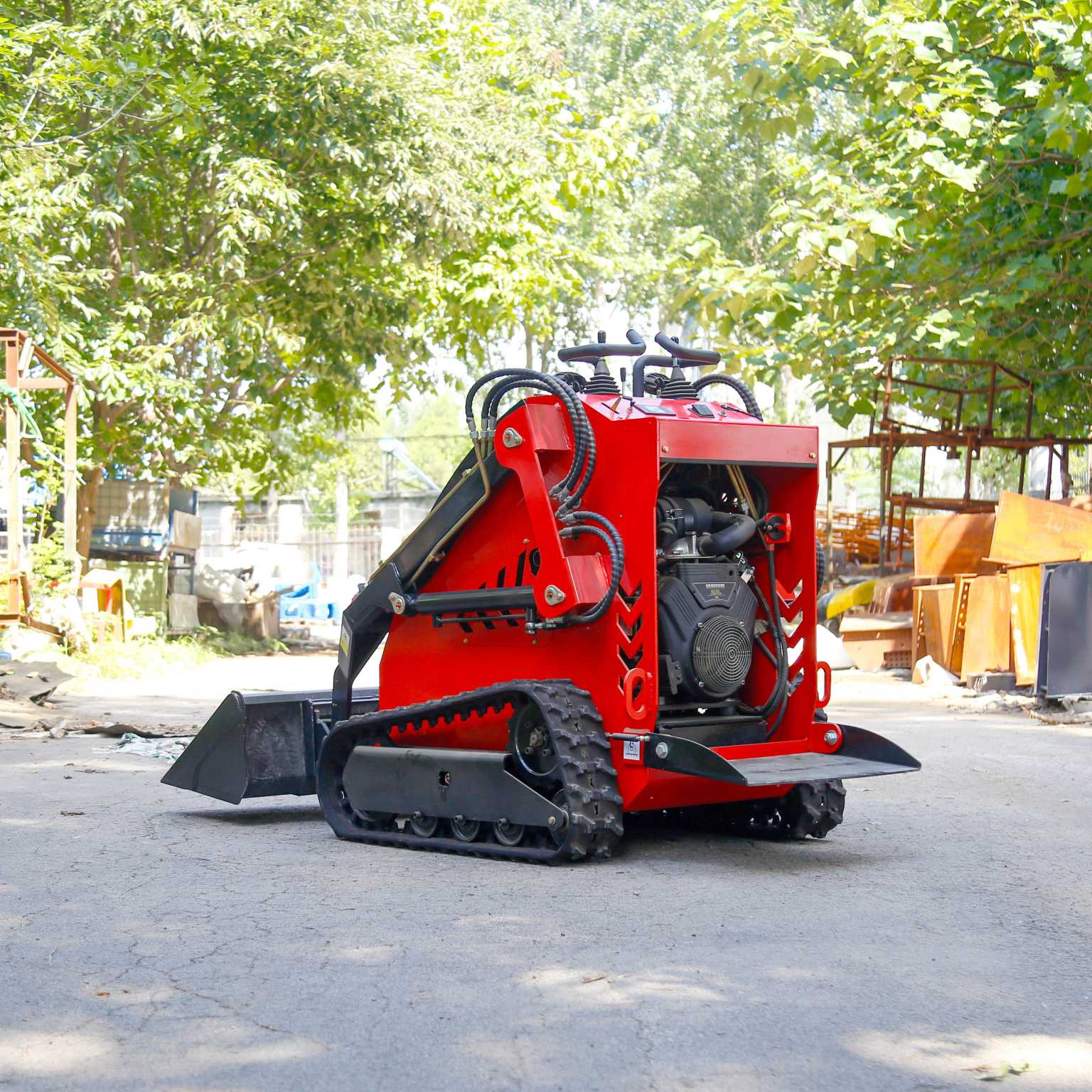 WY380 New Free Shipping Red Tracked Skid Steer Loader Cheap Price 380 Multi Functional Good Sale