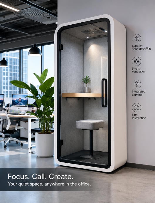 Office Noise Is Costing Productivity: Why More Companies Are Investing in Office Pods