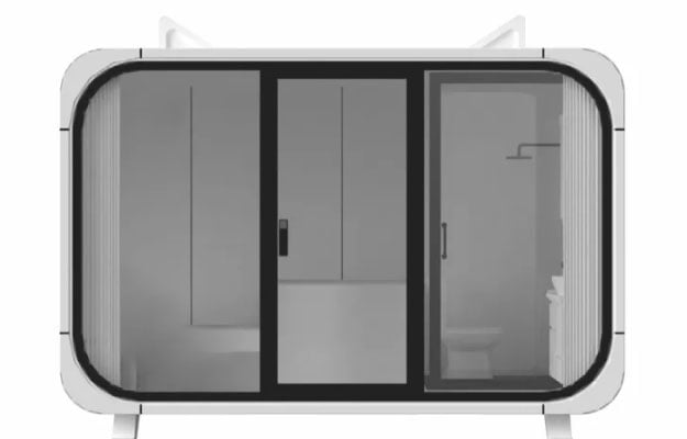 Apple Capsule: Smart Luxury Living Pod | Panoramic Glass • Spa Tech • Voice-Controlled Sanctuary