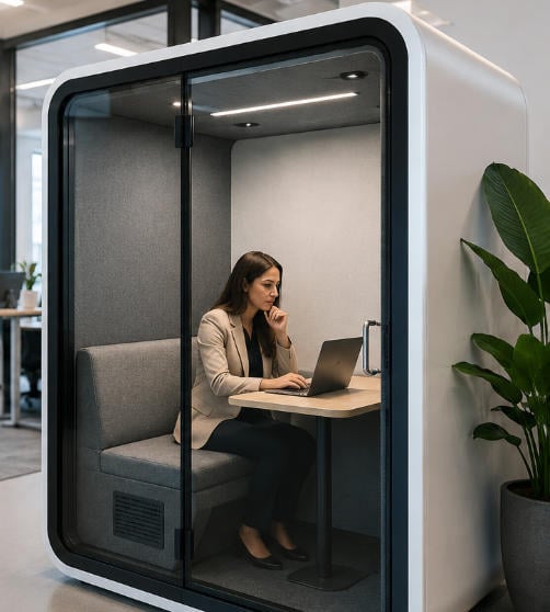Why Investing in Soundproof Pods Delivers One of the Highest Workplace ROIs