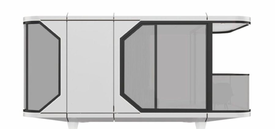 Compact Luxury Space Capsule Unit for Boutique Hospitality