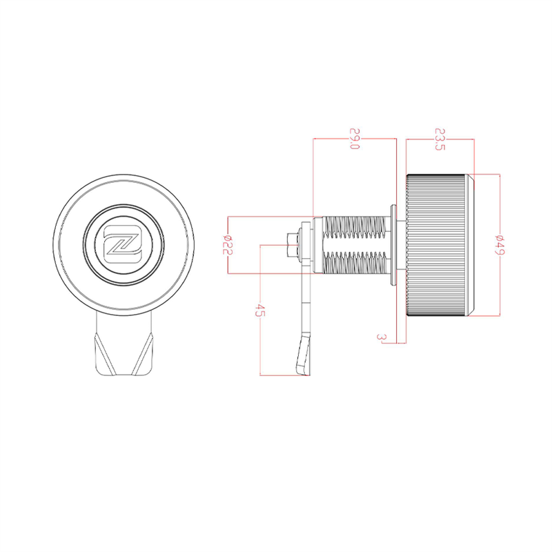 Cilindri di blocco NFC passivi per armadi di infrastrutture critiche