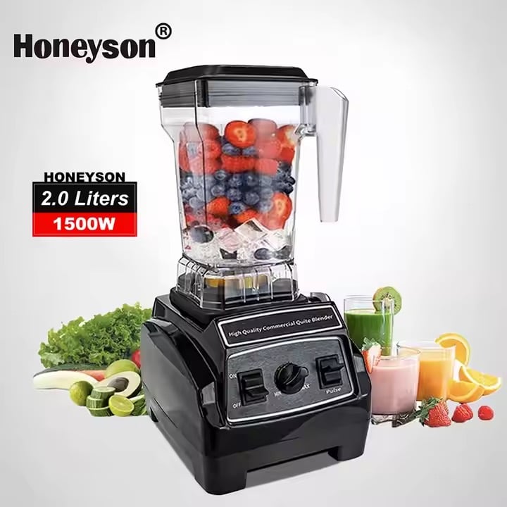 Heavy Duty Commercial Blender Juicer Food Mixer for Household and Hotel Use for Fruit Smoothies and Ice Blending