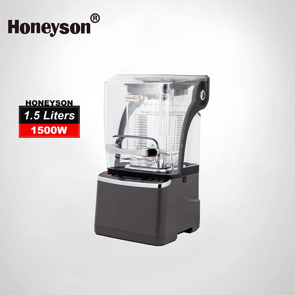 Heavy Duty 1800W Commercial Brushless Motor Blender Electric Milk shaker Drink Mixer 1.5L Soundproof Cover HS-BL9002