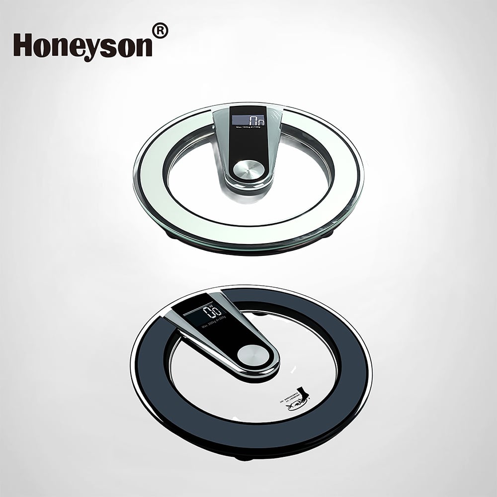 Commercial Hotel Bathroom Scale - 200kg Capacity with LED Display (Model H-20-black)