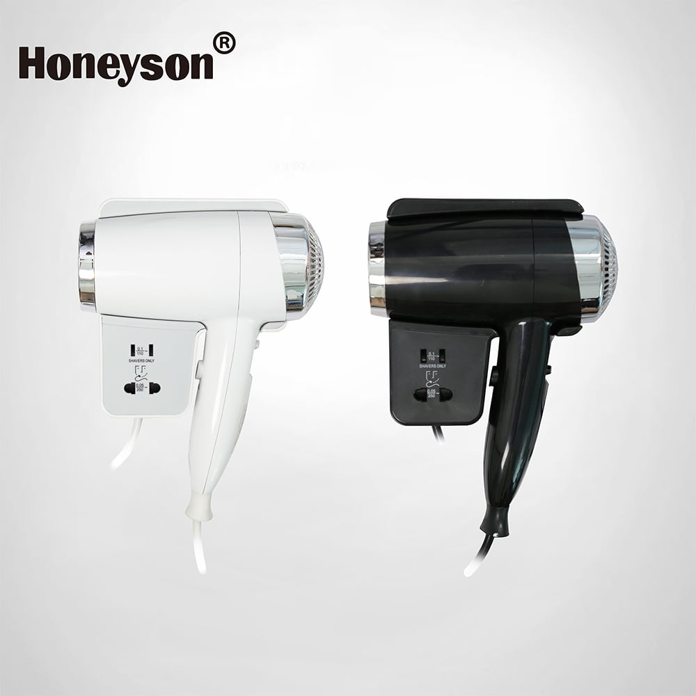 Hotel Guestroom Hair Dryer, Wall-mounted, D11