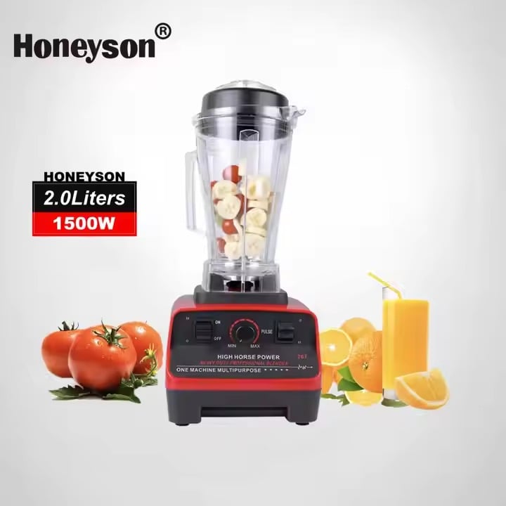 2025 Kitchen Appliances Honeyson Food Processor HS-790 Electric Blender Pure Copper Motor Smoothie Mixer