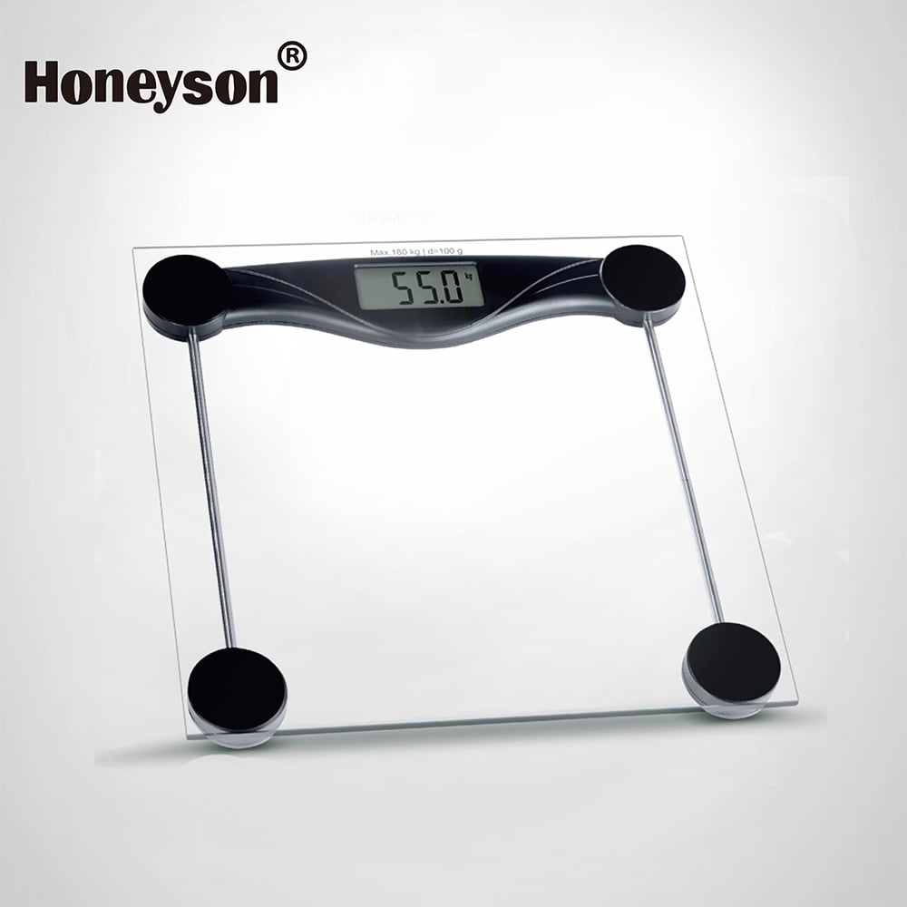 Slim Hotel Bathroom Scale - 180kg Capacity with LCD Display (Model GL-D1102)