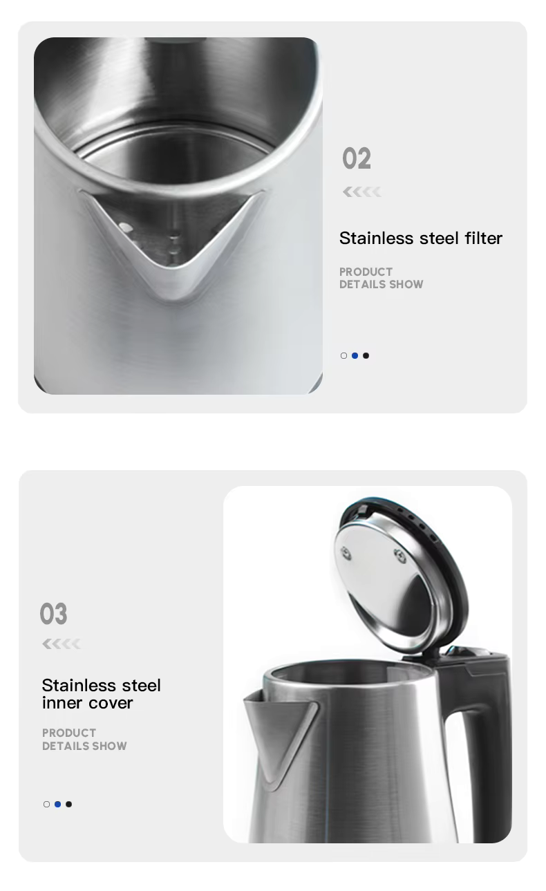 Hotel Guestroom Kettle ; 0.6L capacity, 304S/S kettle, H1261 supplier