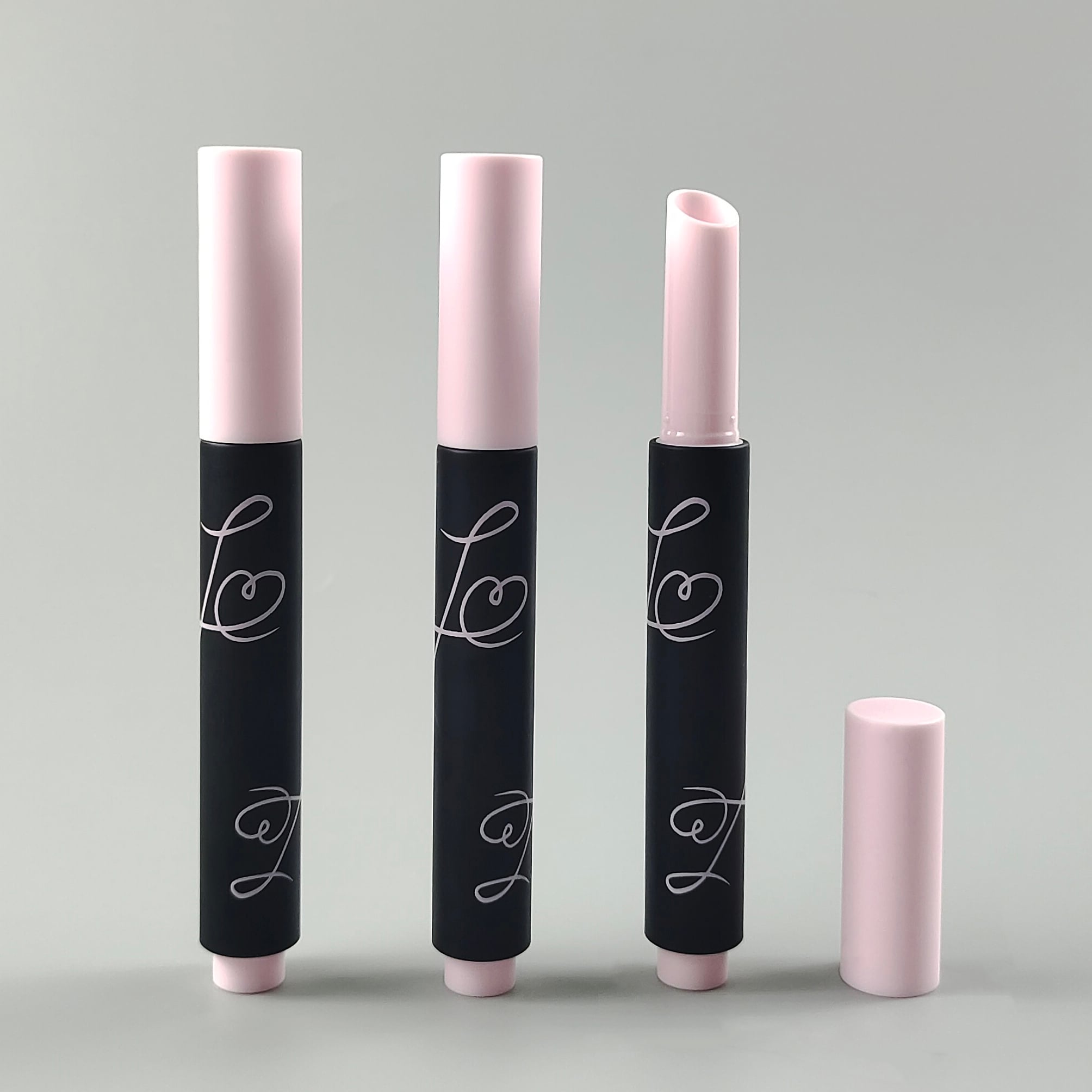 New Painted Matt 2g Lip Balm Pressing Lipstick Case Round ABS Plastic Cosmetic Packaging Tube Capacity Makeup Usage