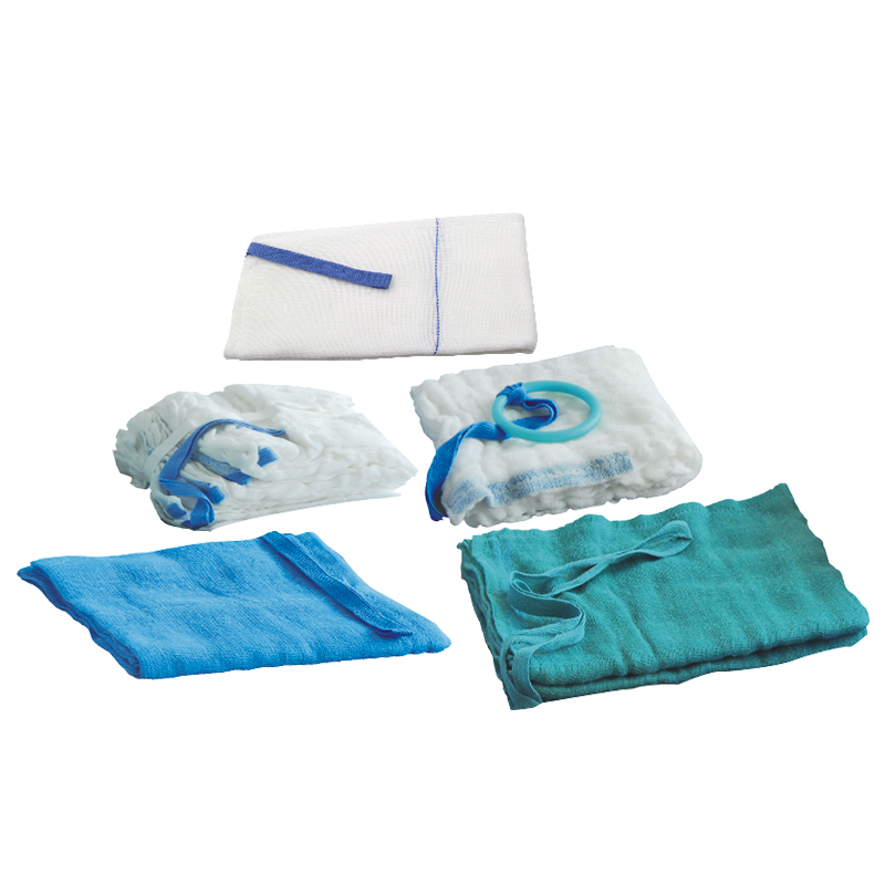 100% Cotton Sterile Surgical Abdominal Pad Disposable Gauze Lap Sponges X-ray Detectable,5pcs/pkt, sterile