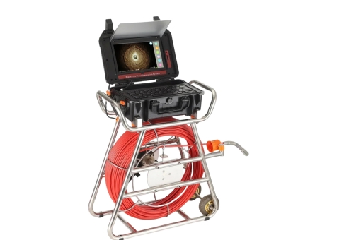 SYANSPAN 10.1-Inch HD1080P Touch Screen Sewer Camera with 512Hz Sonde & Self-Leveling Function.