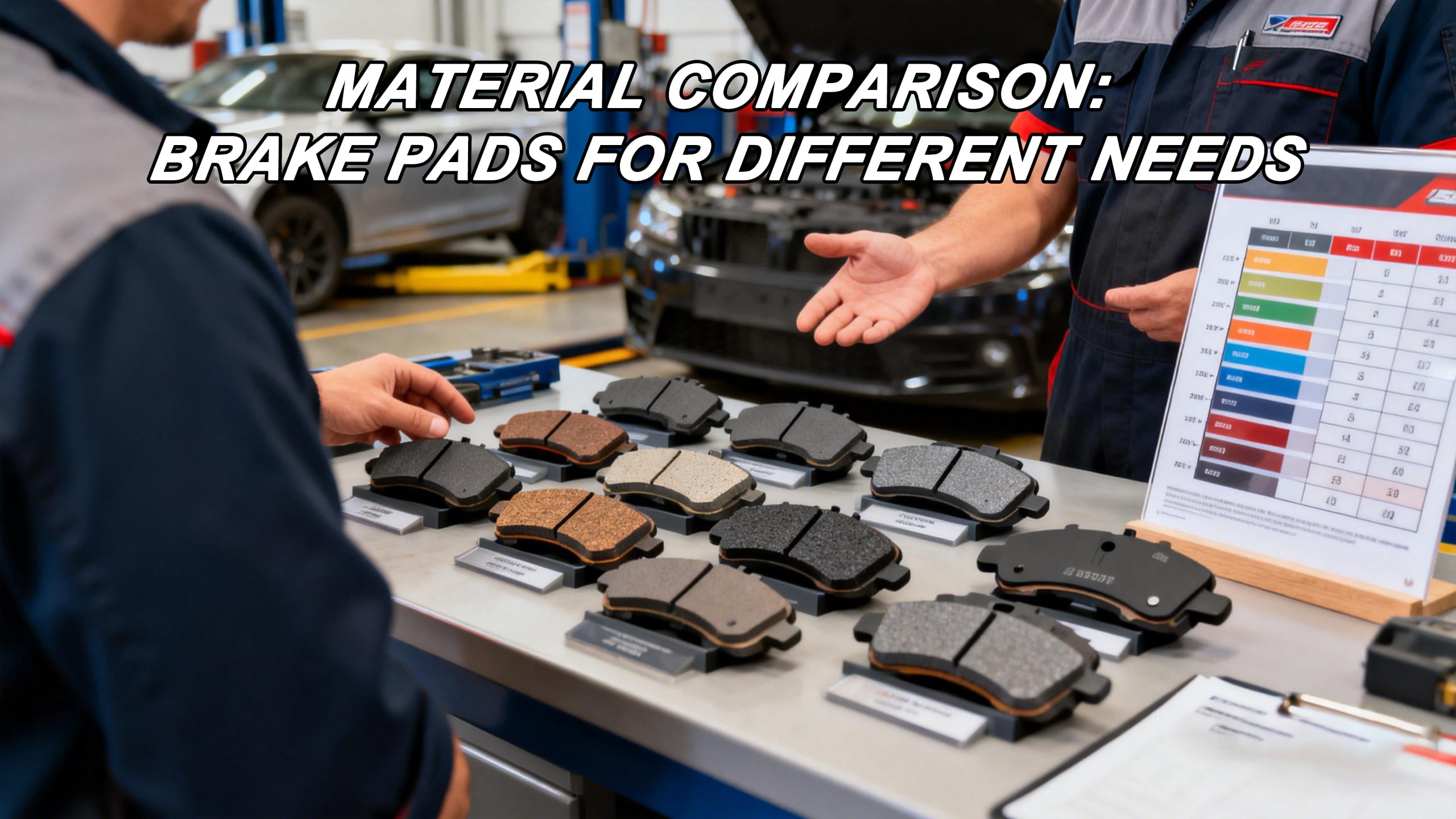 Material Comparison: Brake Pads for Different Needs
