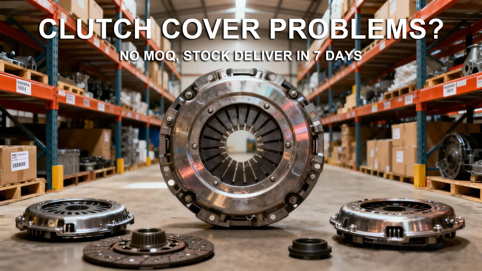 Clutch cover problems? No MOQ, stock deliver in 7 days
