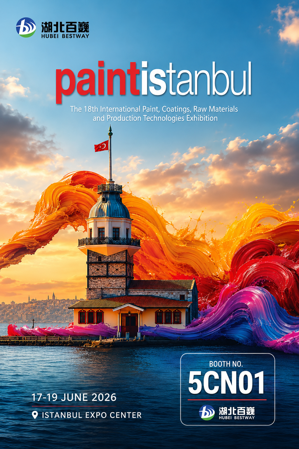 Delta deg på 18. utstillingen PAINT ISTANBUL 2026 for maling og belag: Opprett kontakter med markeder i Eurasia og utnytt vekstmuligheter for virksomheten din