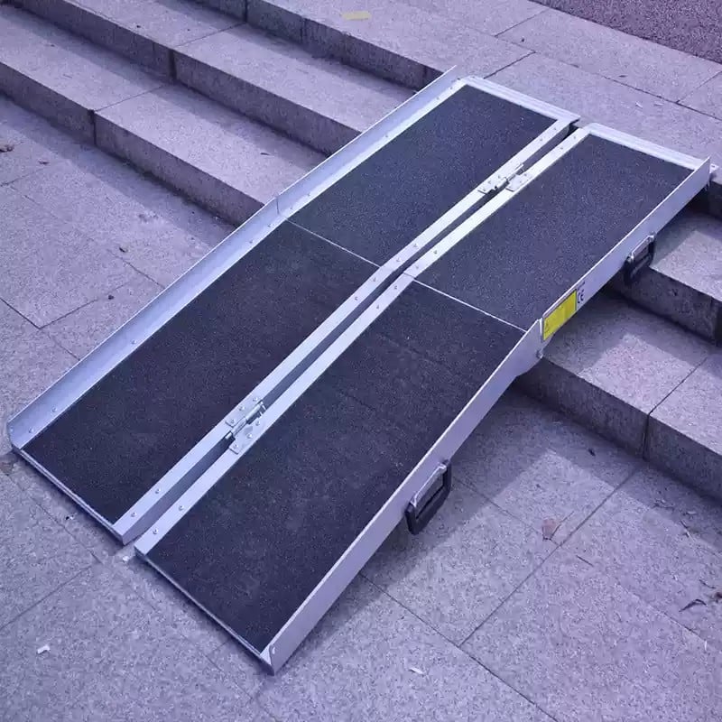 KSM-WR02 Hot selling aluminum alloy foldable lightweight wheelchair ramp scooter ramp motorcycle accessible ramps