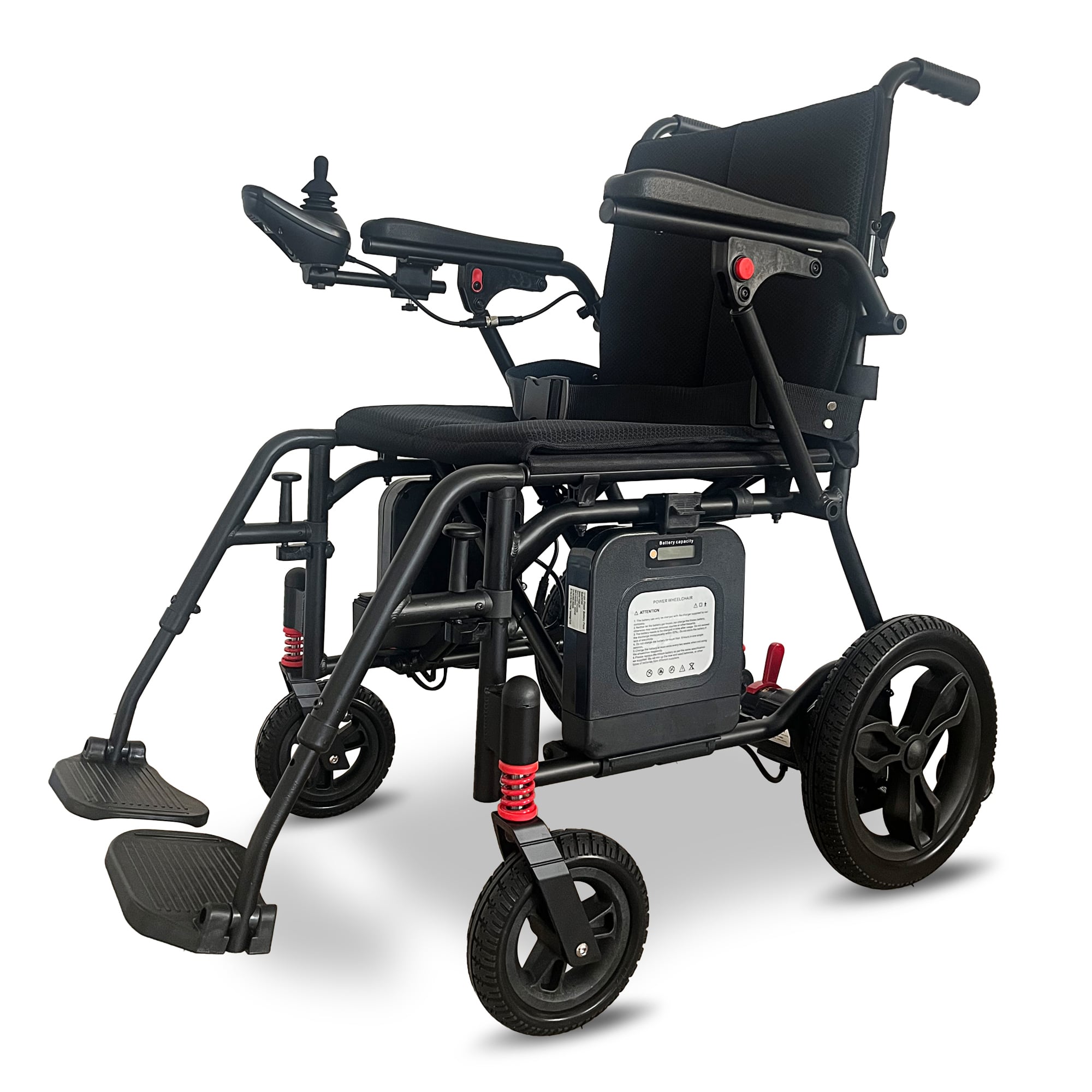 KSM-506Pro Cheap Aluminum Lightweight Foldable Power Electric Wheelchair With Brushless Motors and 6A/10A Lithium Battery