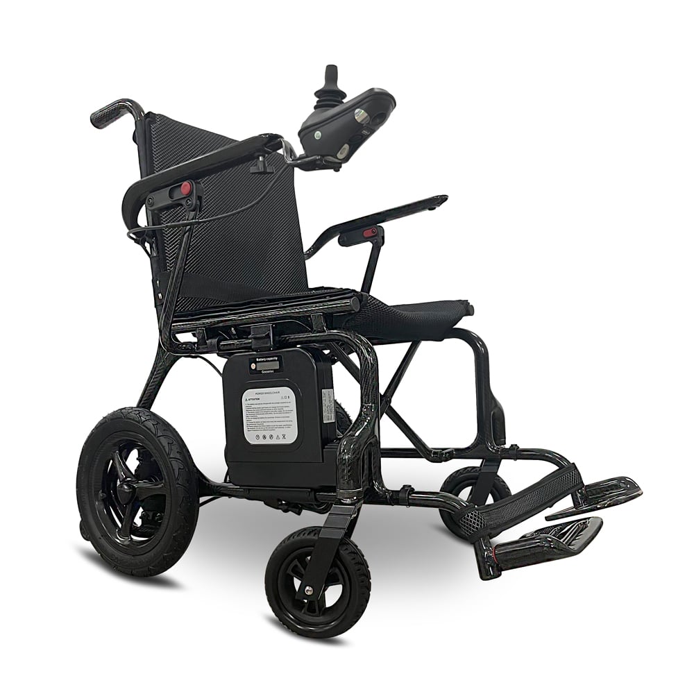 Ksm-507 Portable Folding Lightweight Carbon Fiber Electric Wheelchair With Brushless 200W Motor for Travel Use