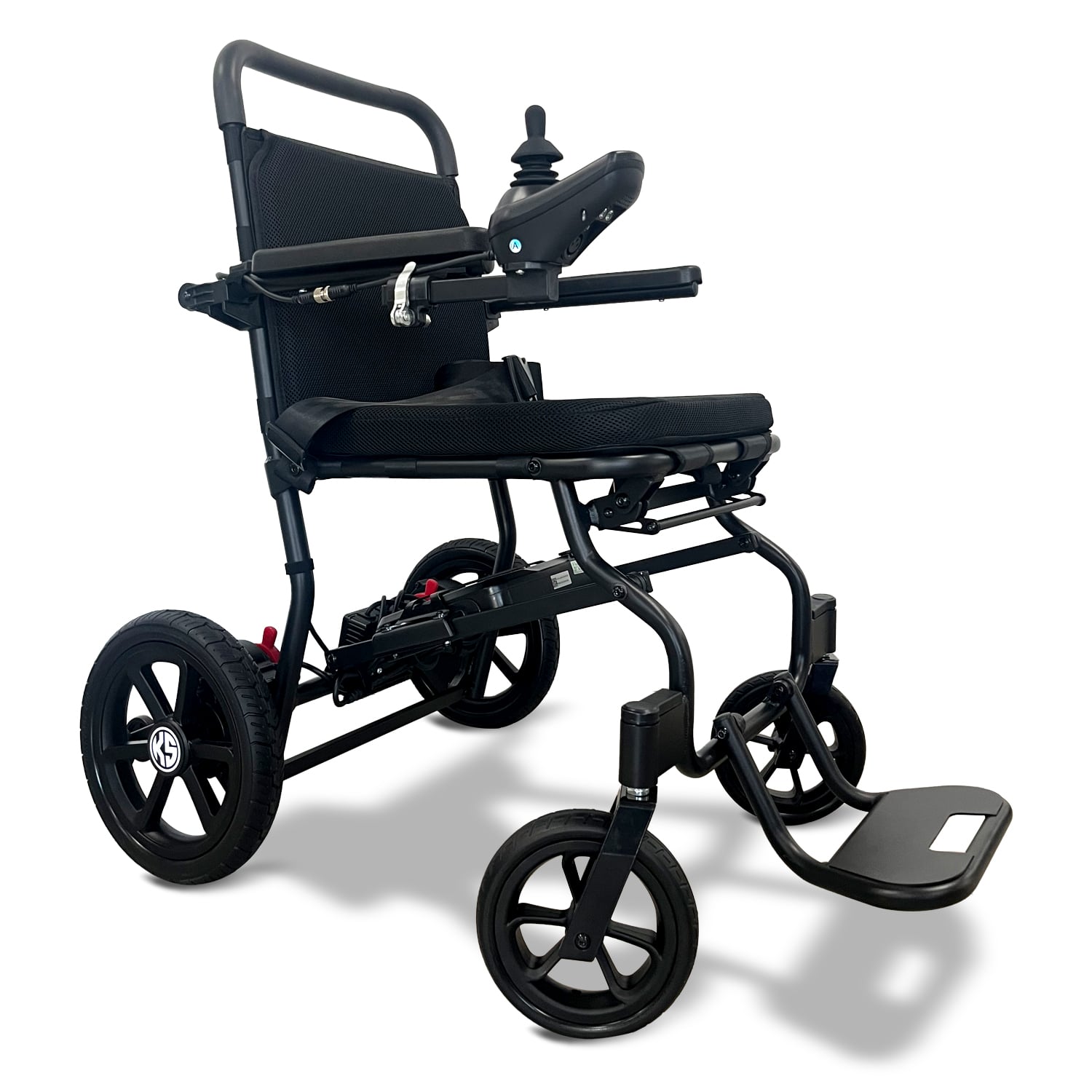 KSM-605Pro 14.5KG Wheelchair Lightweight Electric Wheelchair Can Take Airplane Disabled Elderly Electric Wheelchair 6AH/10AH Lithium Battery