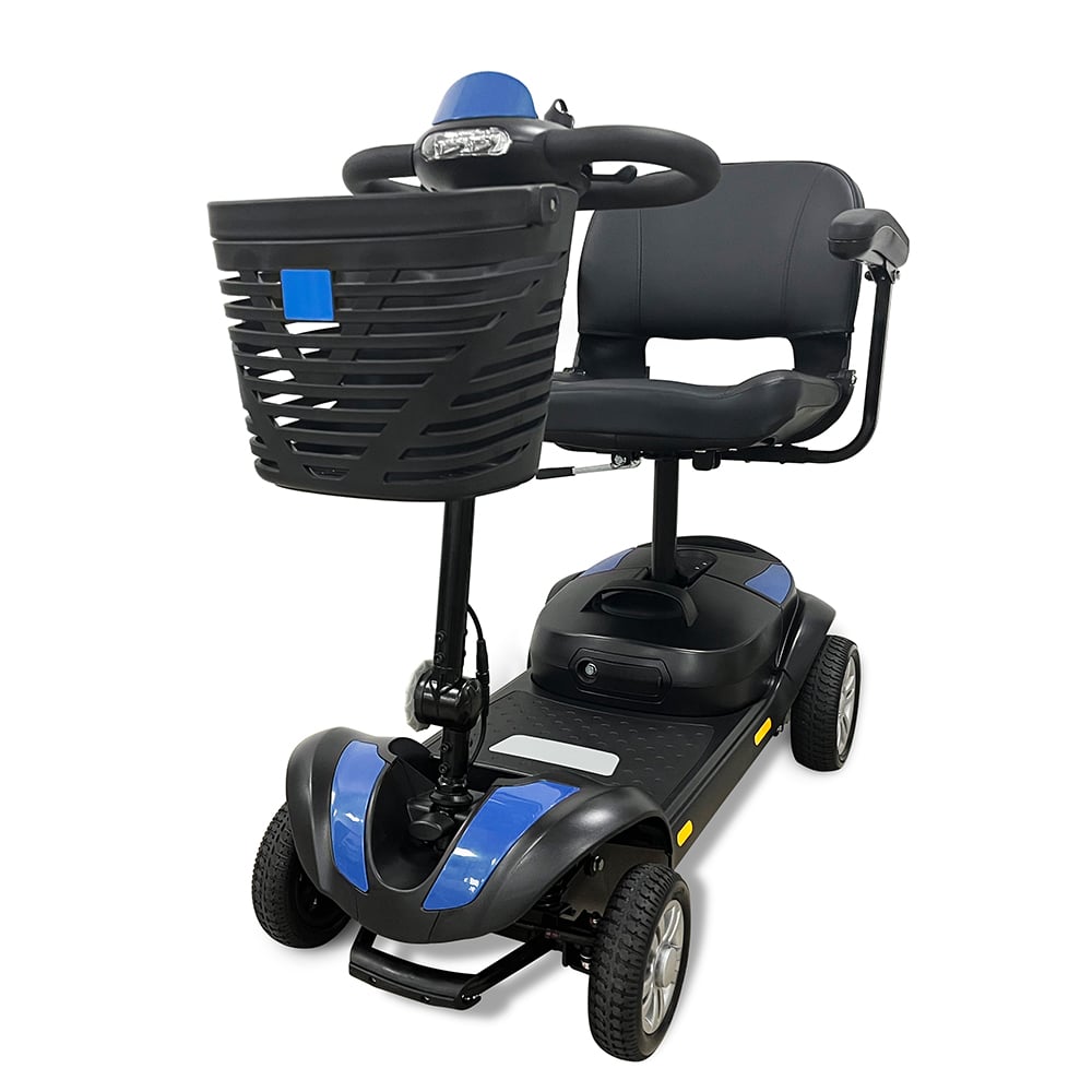 KSM-906Plus Motorized 4-Wheel Electric Folding Scooter Best New Wide Wheel Mobility Smart Scooters with 500W Motor on Sale for Elderly