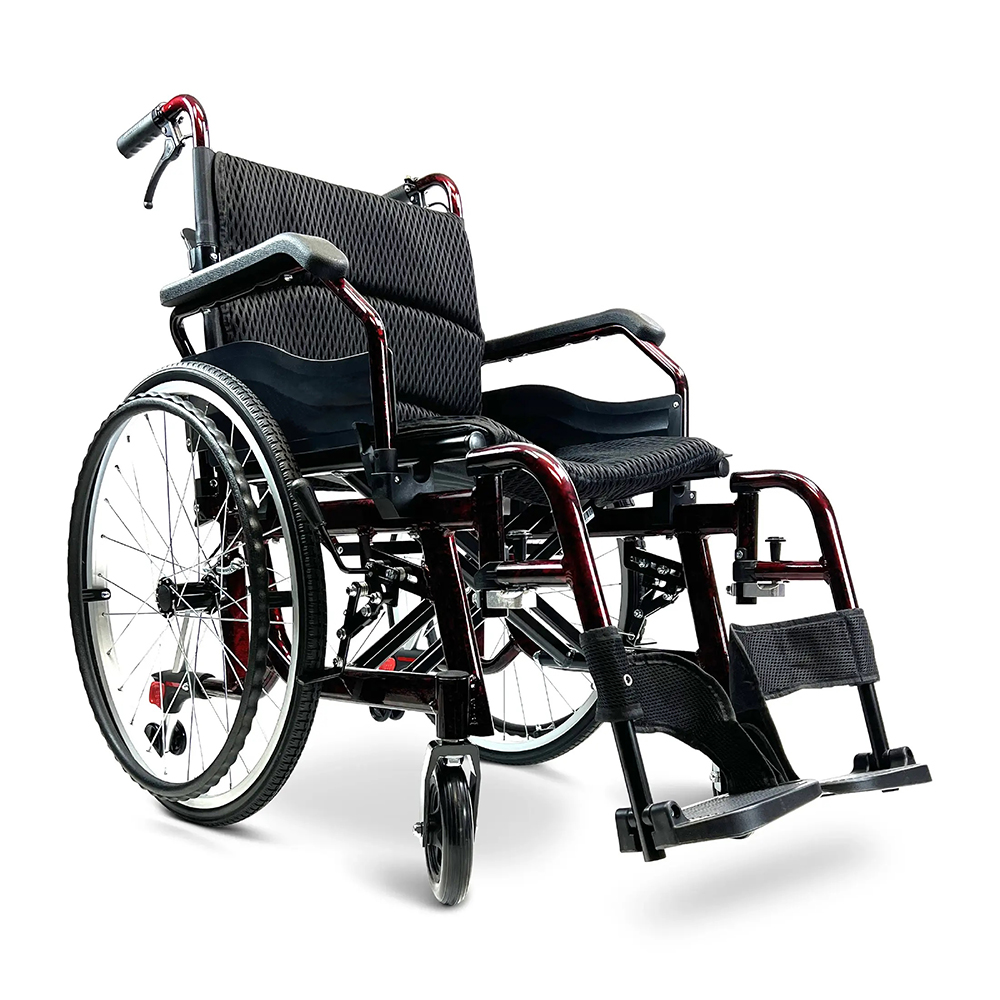 KSM-201 Ultra Lekaka Ručna Kolođija od Aluminijuma 22-Inch Tvrda Guma Brzi Dizajn za Savijanje, Kapacitet 330 lbs za Invalide