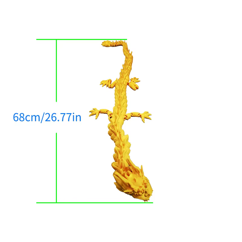 High Quality Articulated Fidget Dragon Toys  3D Printed Chinese Dragon Customized Service For Children supplier
