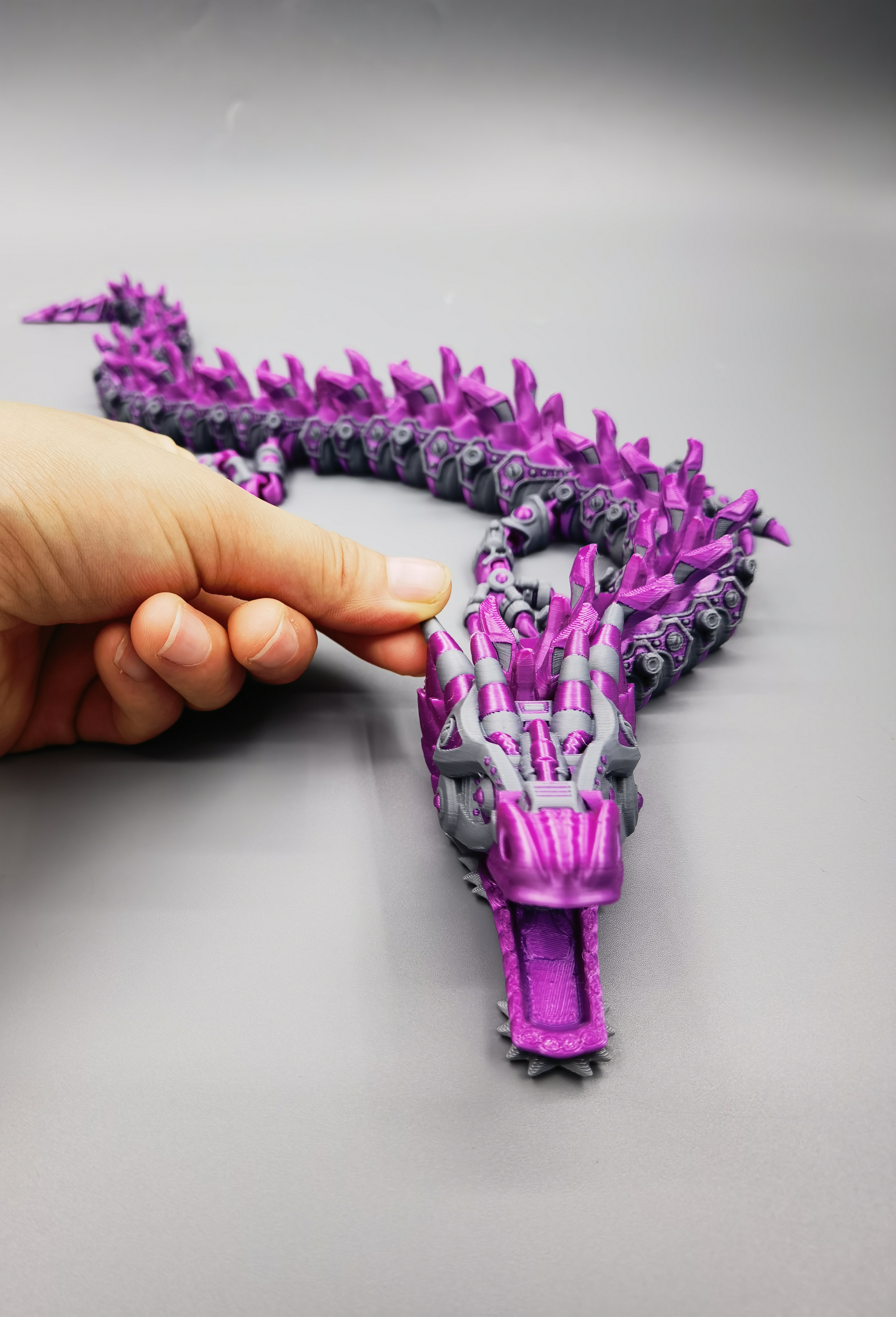 Naturally Degradable PLA Hinge Structure Joint Movable Decompression 3d Printed Dragon factory
