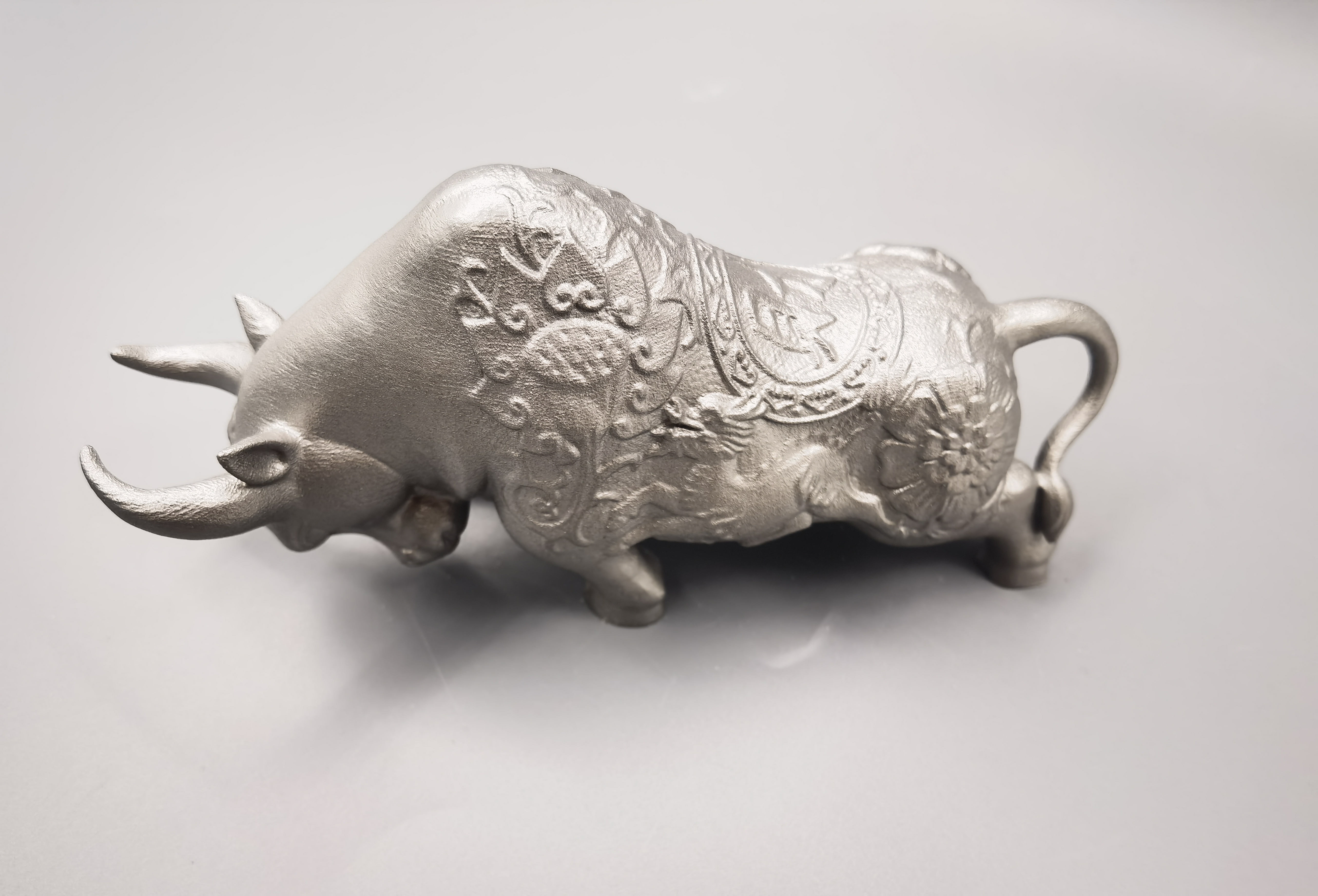 Custom Zodiac Ox Stainless Steel Ornament Sculpture Living Room Decoration Creative Small Handicraft manufacture