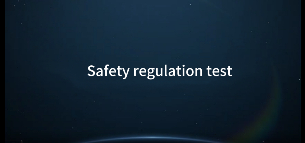 Safety regulation test