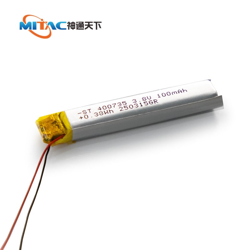 OEM Rechargeable Li ion Batteries 100mAh  3.8V ST-400735