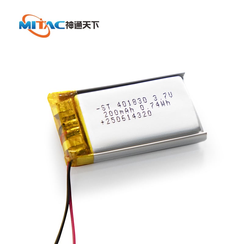 OEM Rechargeable Li ion Batteries 200mAh  3.7V ST-401830